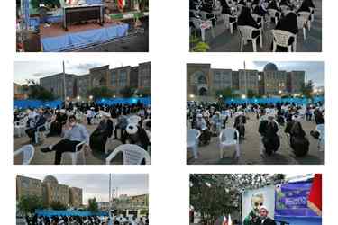 ضیافت افطار خانوادگی جمعی از طلاب و اساتید حوزه علمیه مشکات